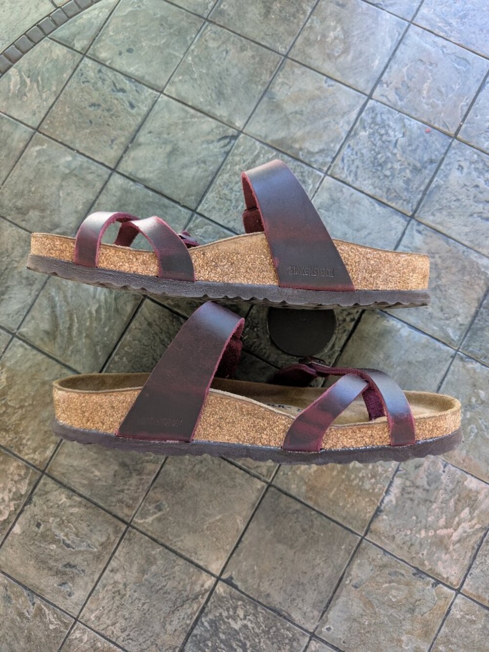 Birkenstock Mayari Oiled Leather Zinfandel size 41 in excellent condition - Picture 4 of 8